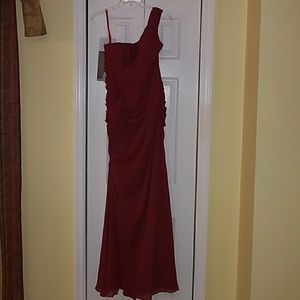 Mori Lee, one shoulder, floor length gown